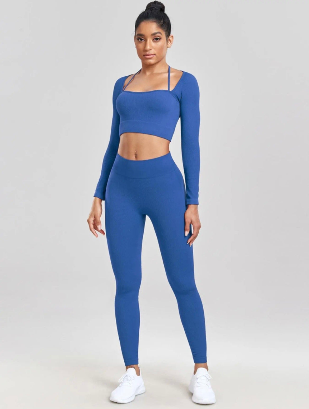 Blue sports wear 2 pcs set