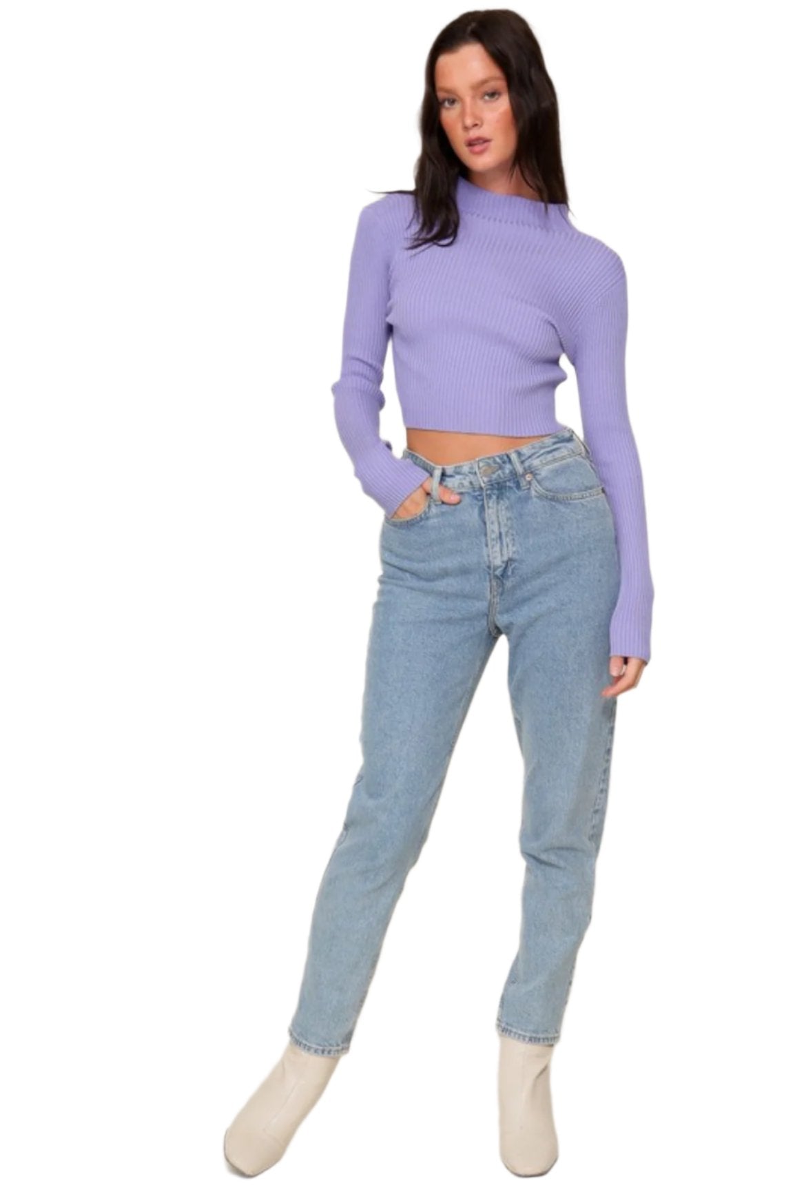 High neck sweater top + more colors