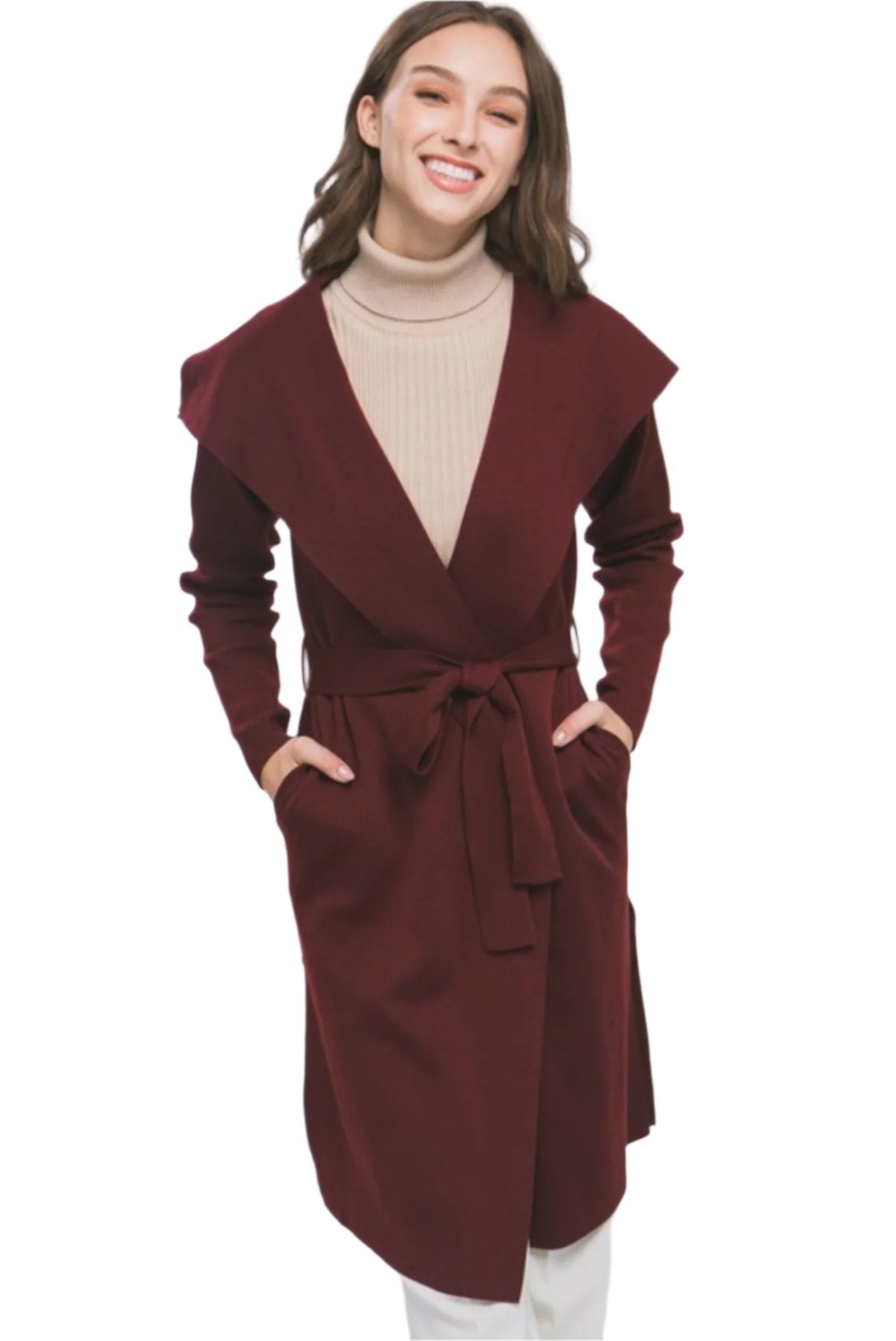 cherry stone coat