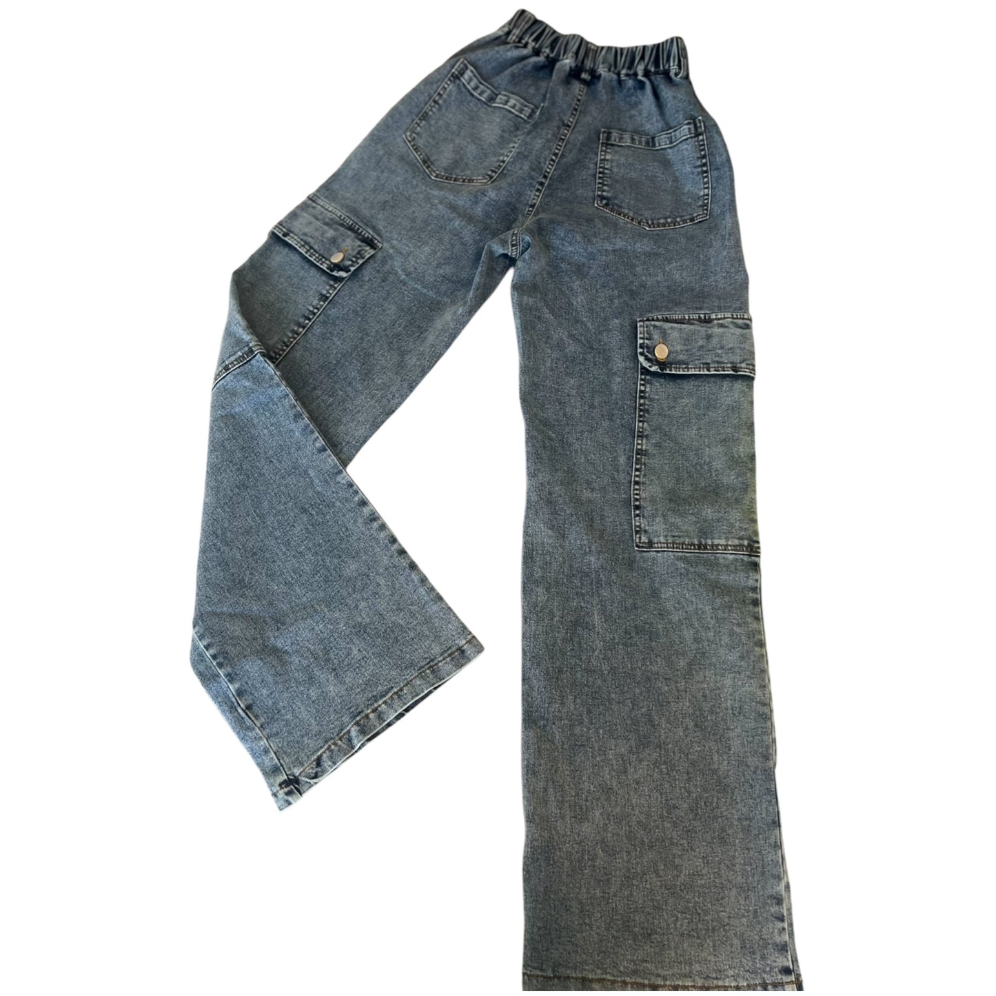 Denim cargo pants