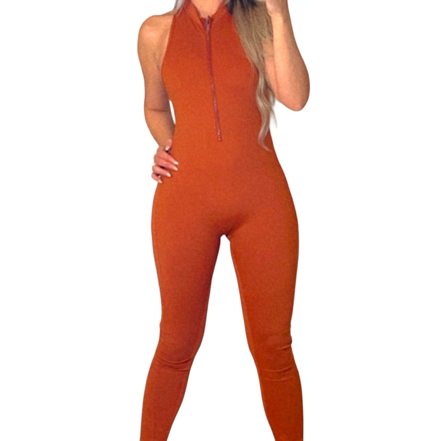 Yoga copper jumpsuit