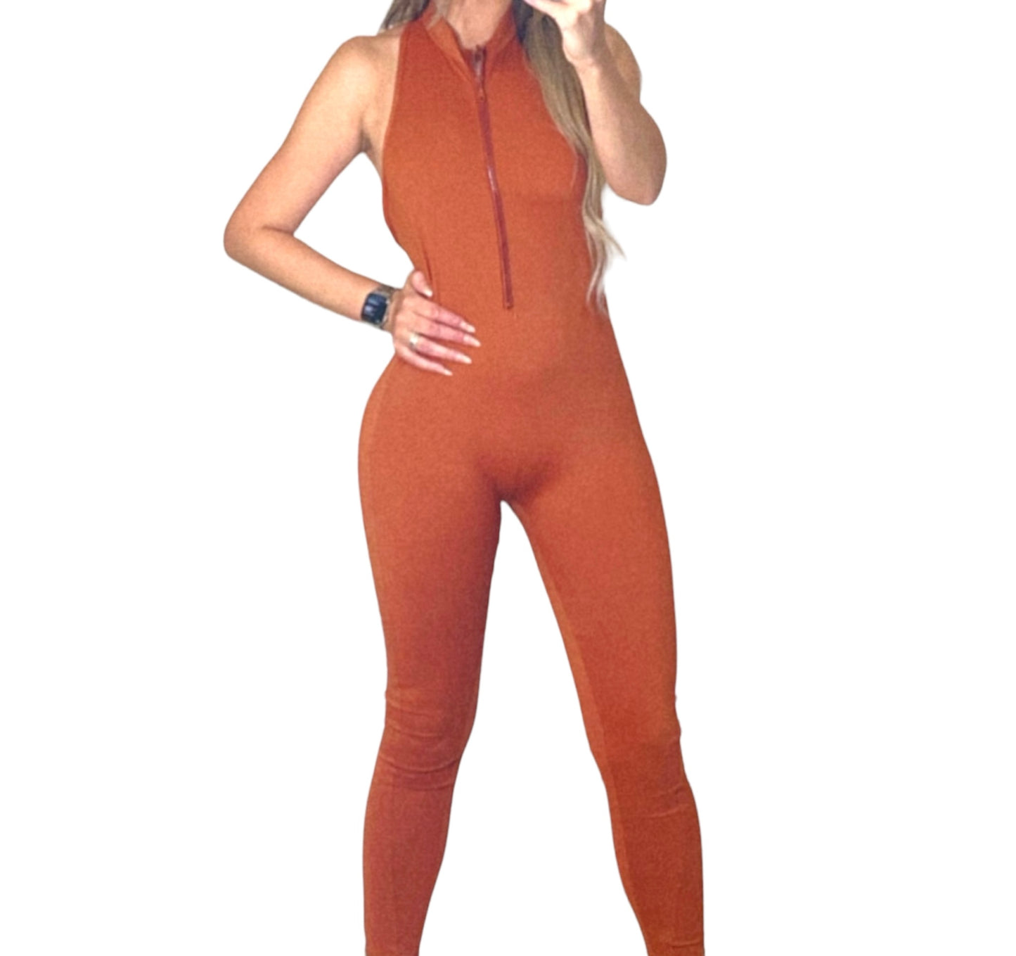 Yoga copper jumpsuit